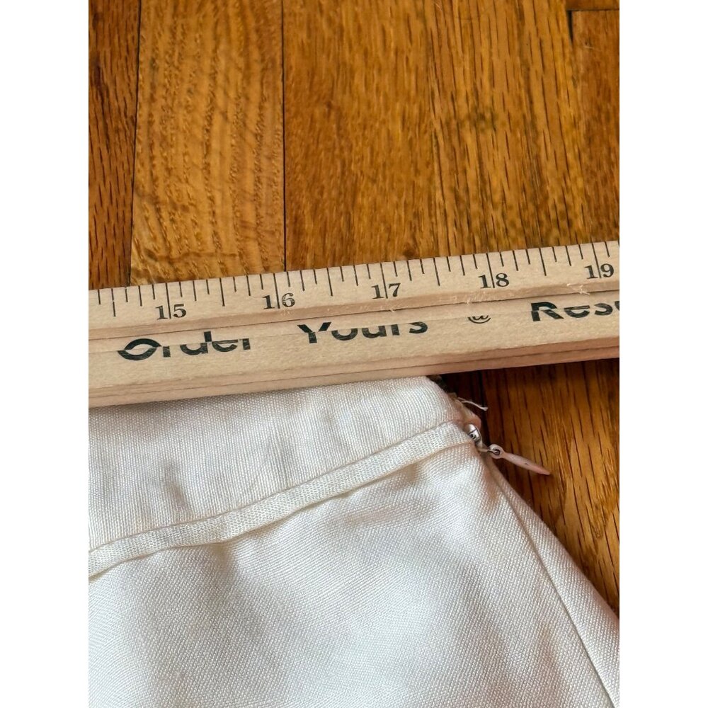 Jones Wear White A-Line Skirt Linen Blend Classic Preppy Elegant Vacation 14 - Picture 8 of 12